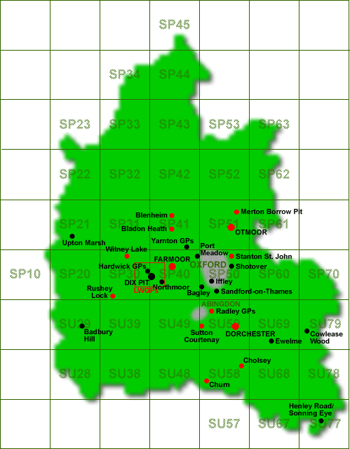 Oxfordshire Site Map